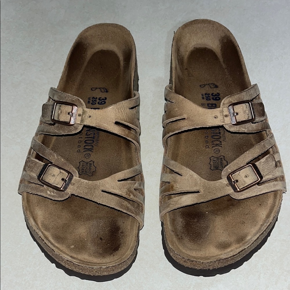 Birkenstock Tan Suede Sandals
